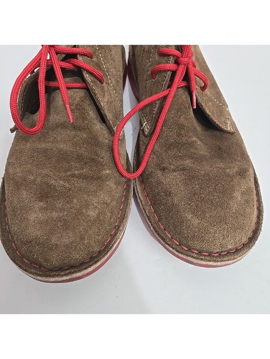 Veldskoen Chukka Boots Shoes Mens Size 7 Suede Brown Red Laces Soles Africa